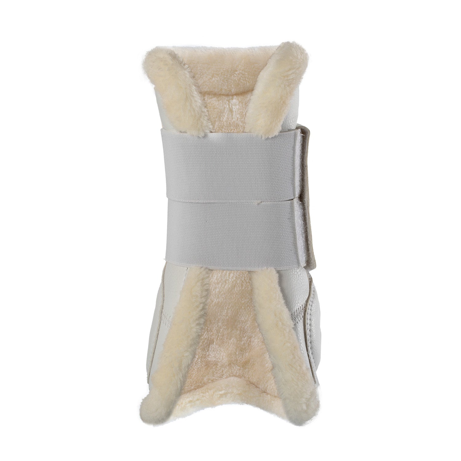 Protectores para tendón salto sintético cierre de velcro Acavallo - Blanco