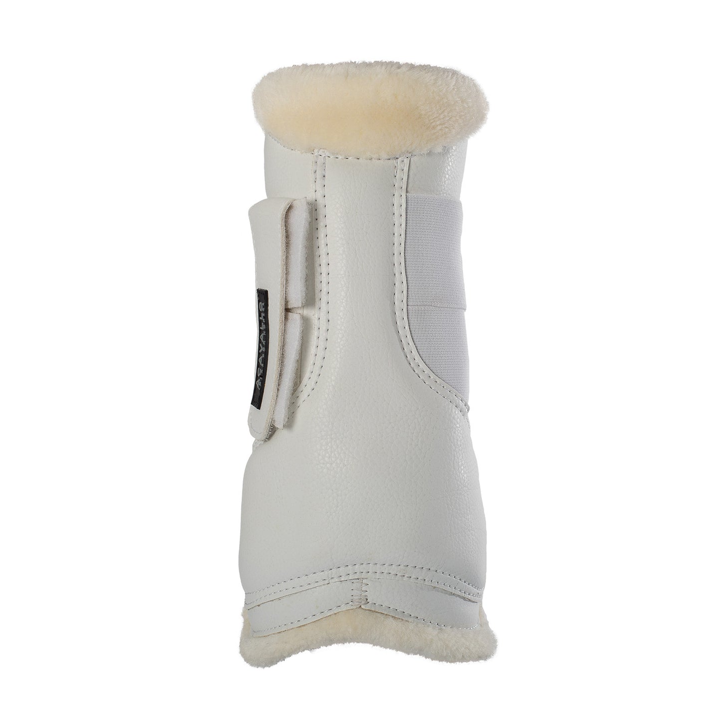 Protectores para tendón salto sintético cierre de velcro Acavallo - Blanco