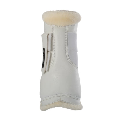 Protectores para tendón salto sintético cierre de velcro Acavallo - Blanco