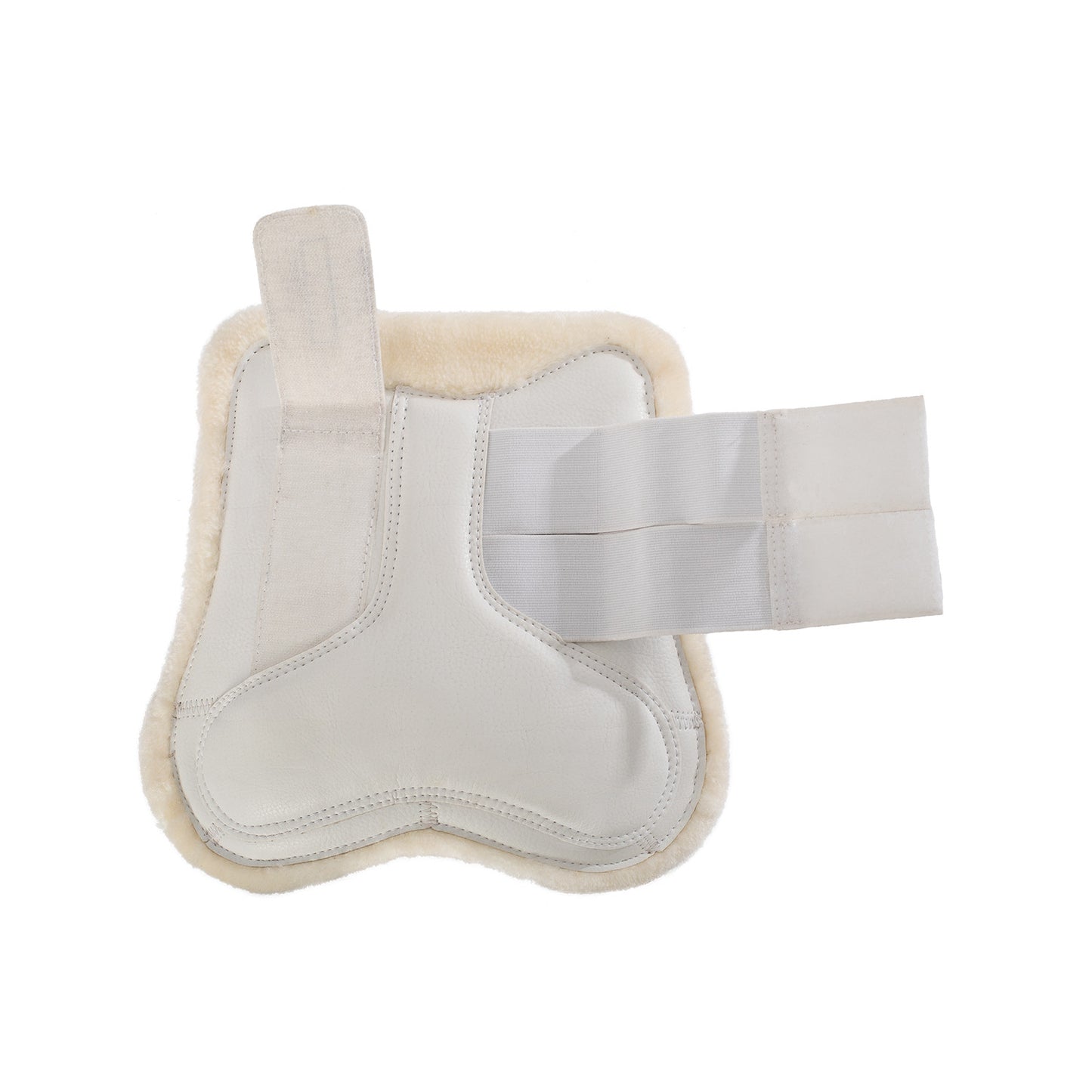 Protectores para tendón salto sintético cierre de velcro Acavallo - Blanco