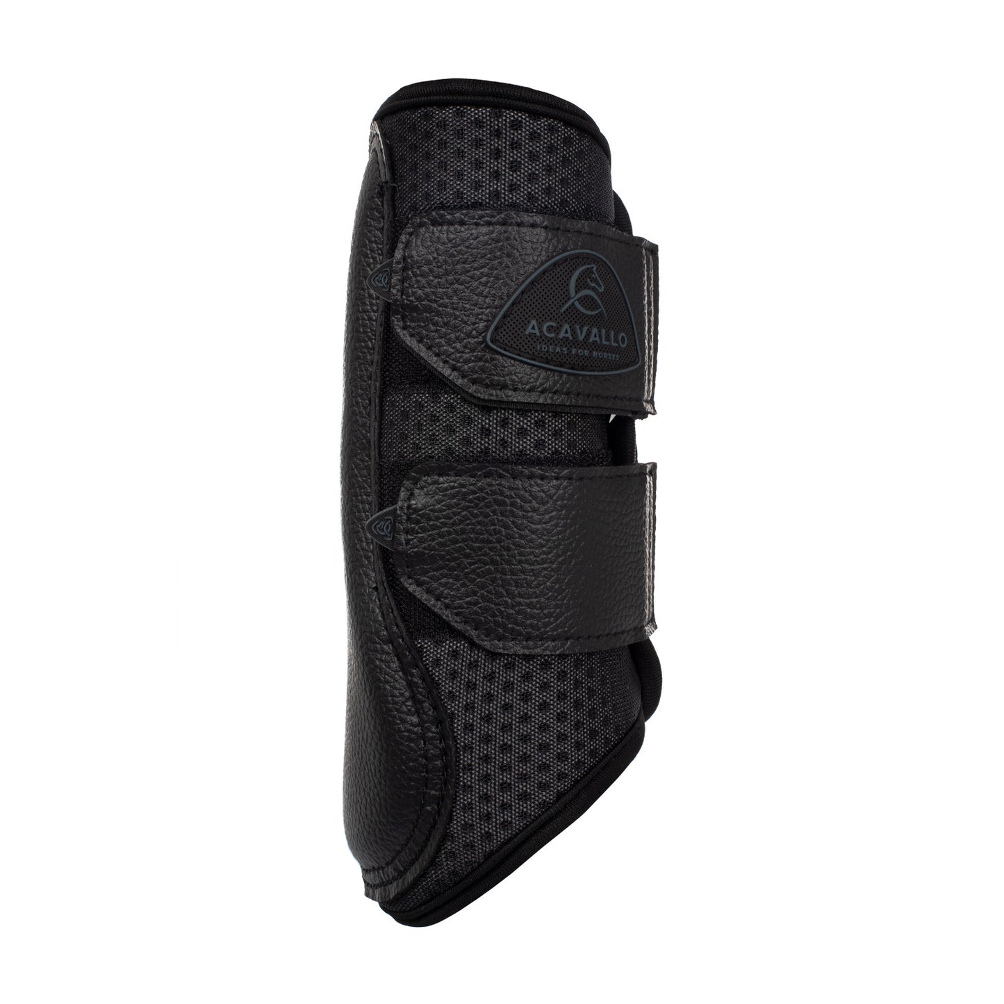 Protectores delanteros de neopreno perforado Acavallo - Negro
