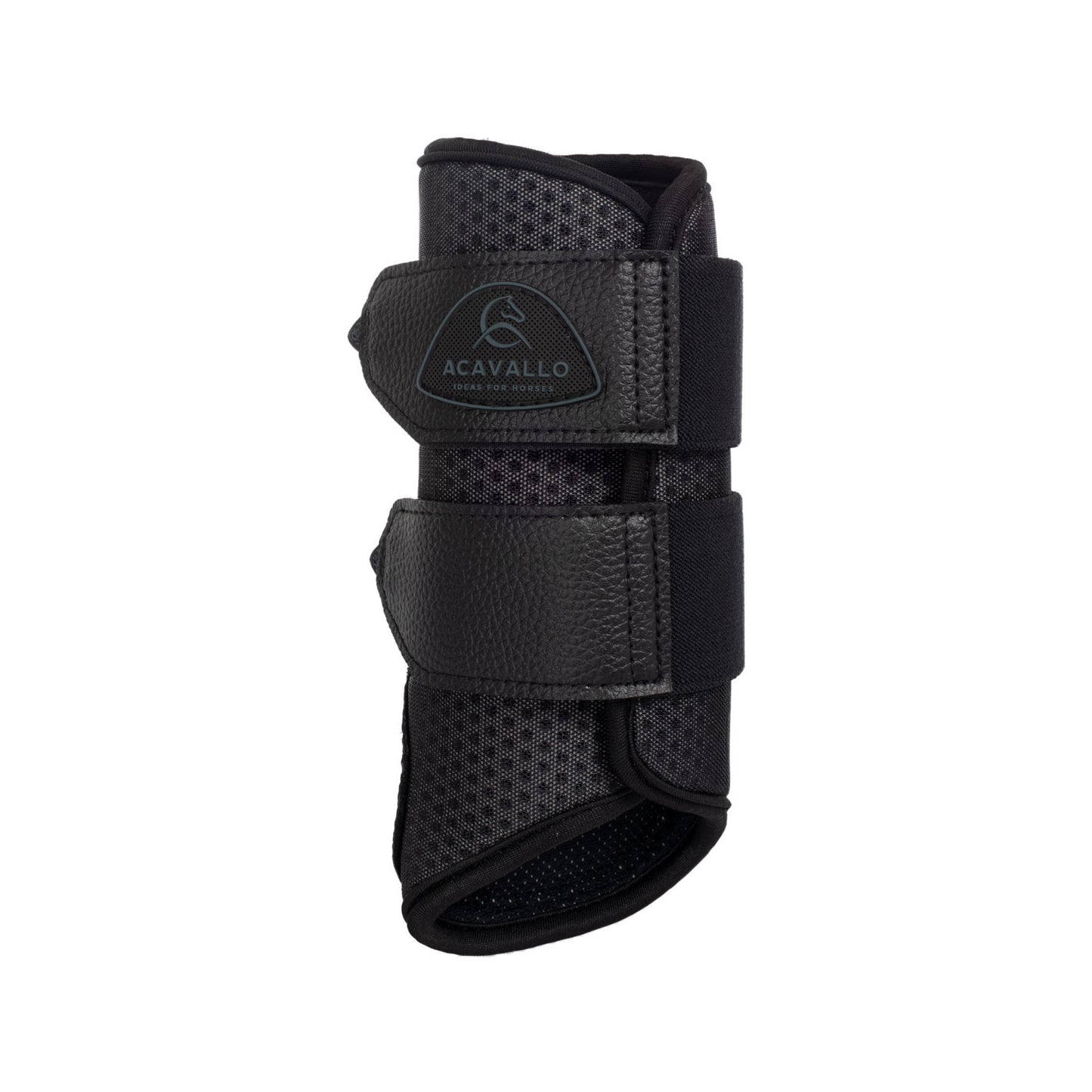Protectores delanteros de neopreno perforado Acavallo - Negro