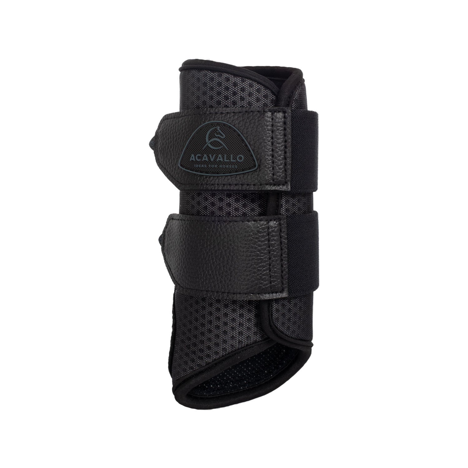 Protectores delanteros de neopreno perforado Acavallo - Negro