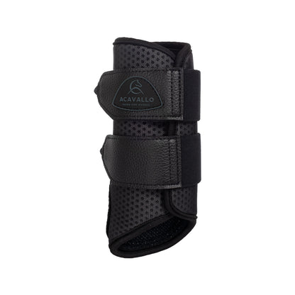 Protectores delanteros de neopreno perforado Acavallo - Negro
