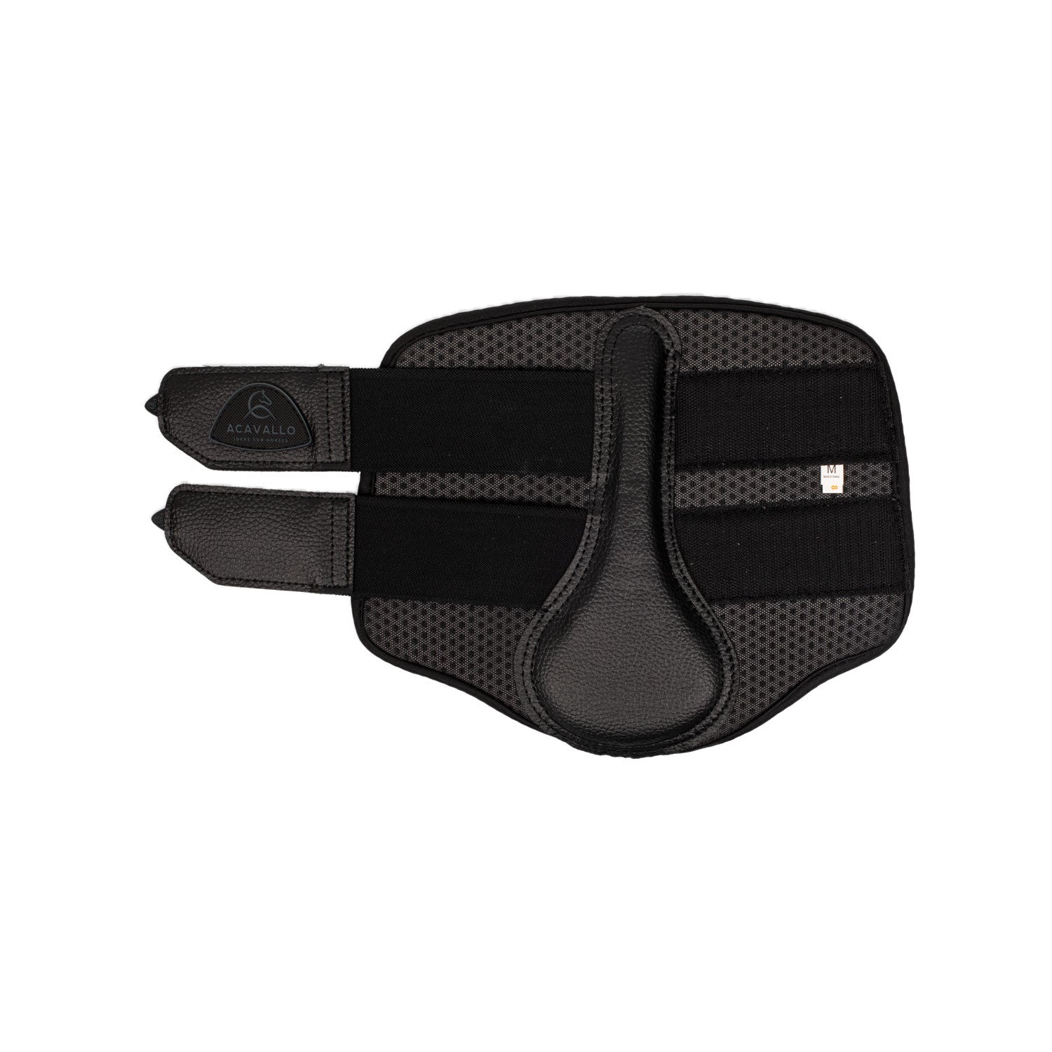 Protectores delanteros de neopreno perforado Acavallo - Negro