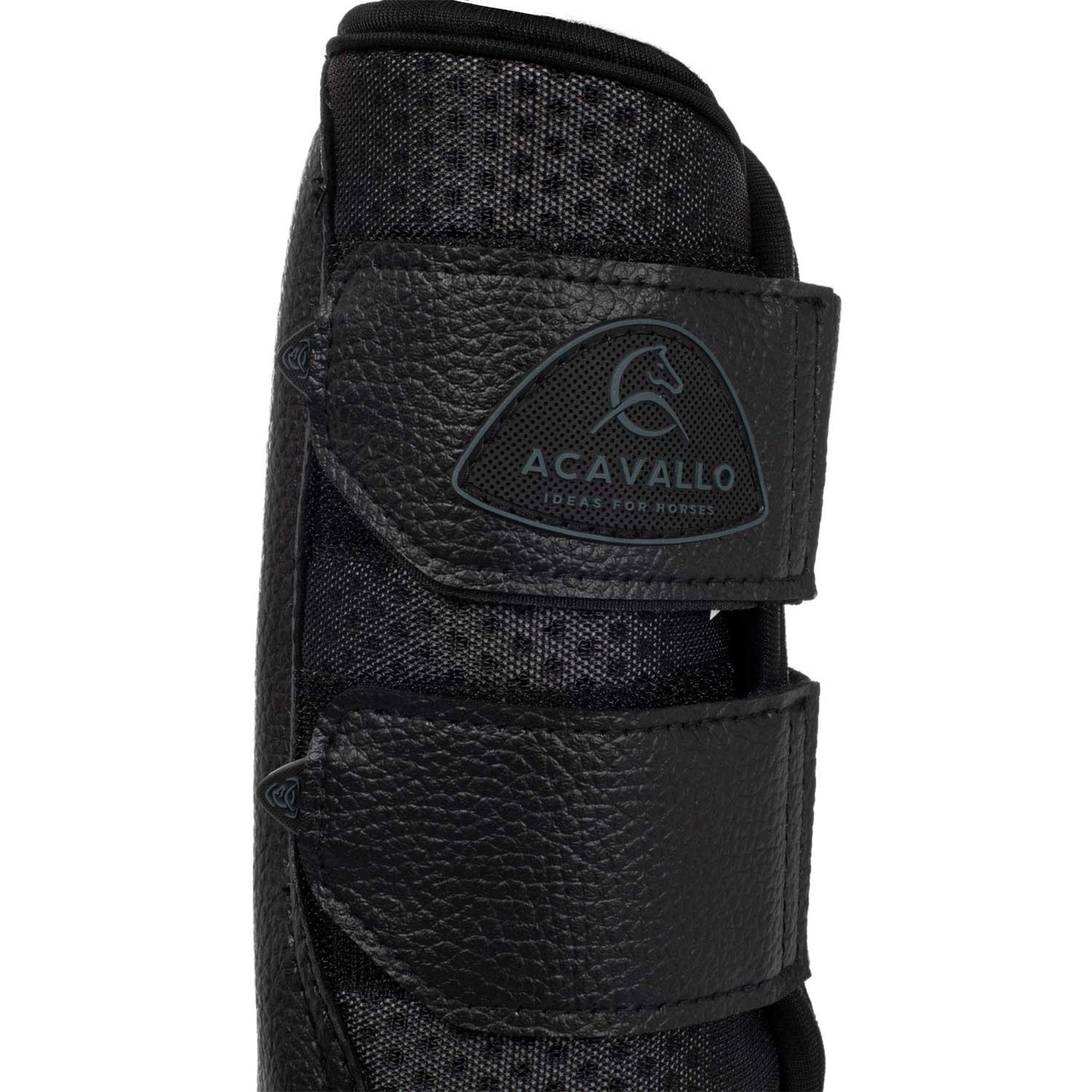 Protectores delanteros de neopreno perforado Acavallo - Negro