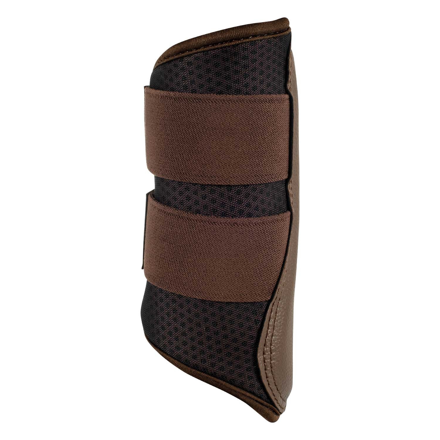 Protectores delanteros de neopreno perforado Acavallo - Marrón oscuro