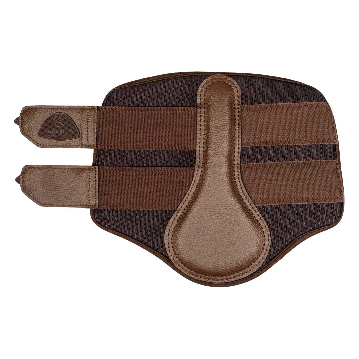 Protectores delanteros de neopreno perforado Acavallo - Marrón oscuro