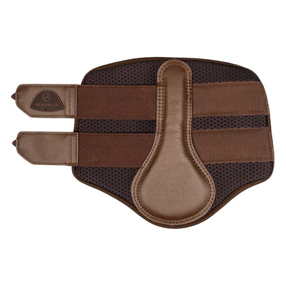 Protectores delanteros de neopreno perforado Acavallo - Marrón oscuro
