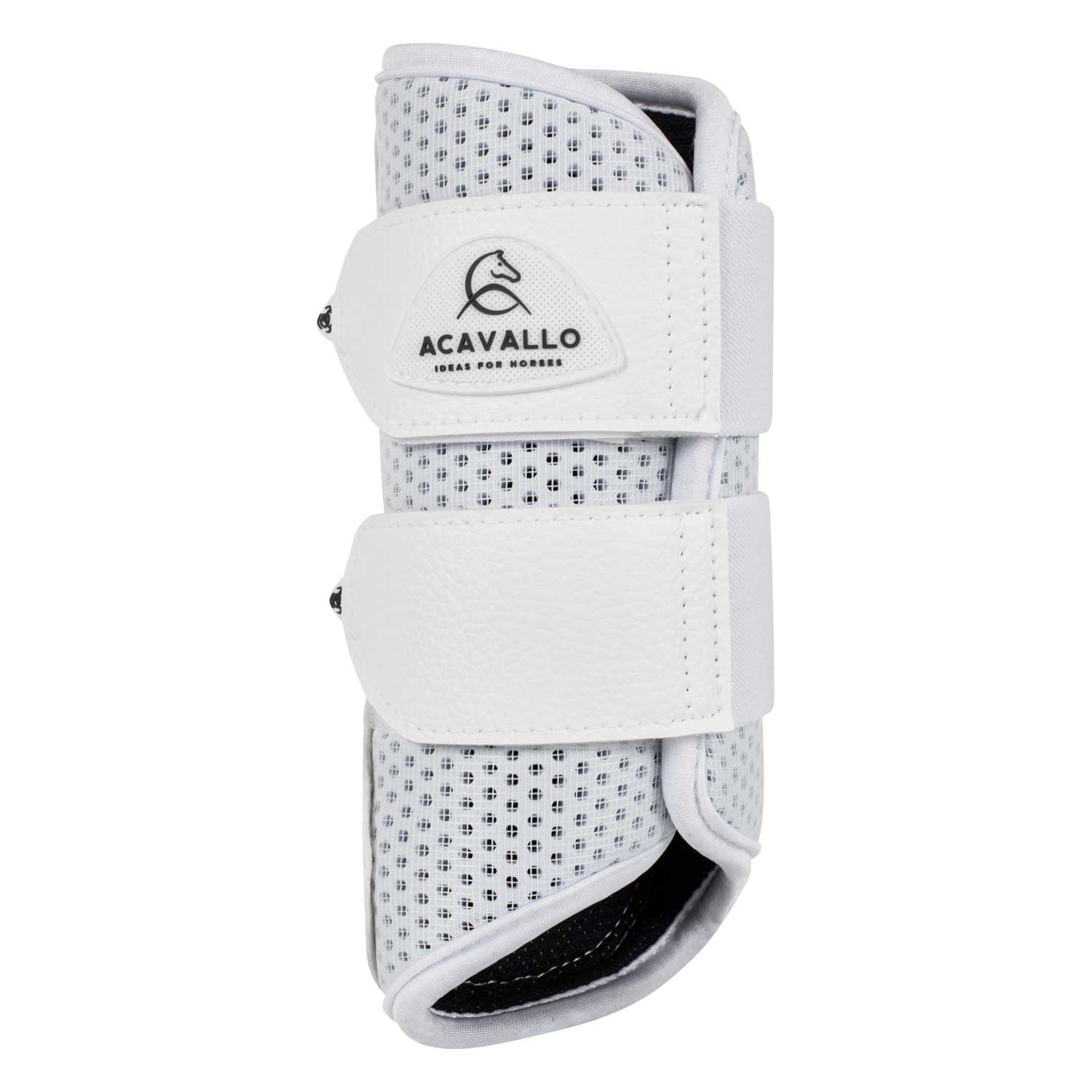Protectores delanteros de neopreno perforado Acavallo - Blanco