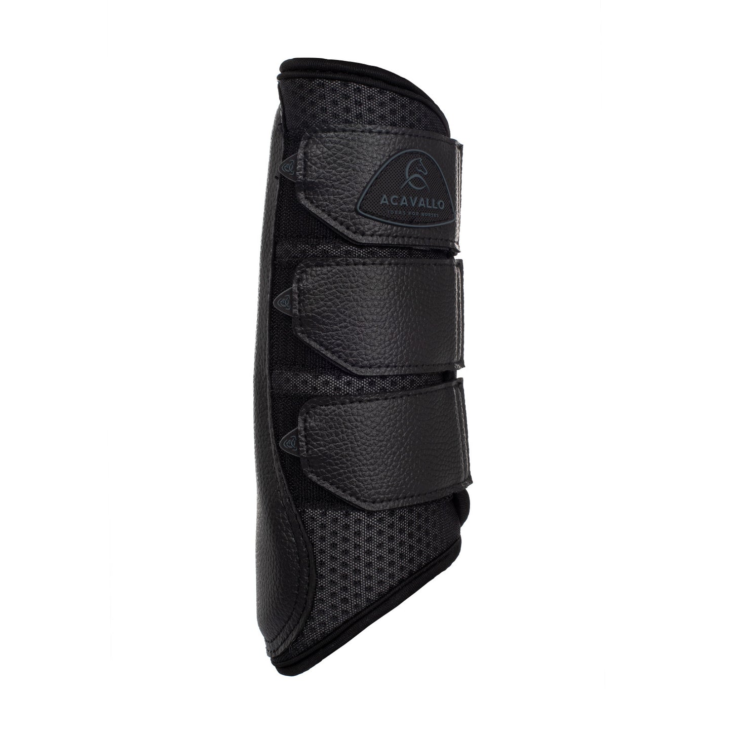 Protectores posteriores de neopreno perforado Acavallo - Negro