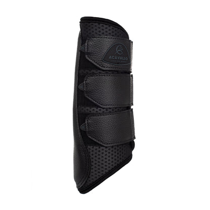 Protectores posteriores de neopreno perforado Acavallo - Negro