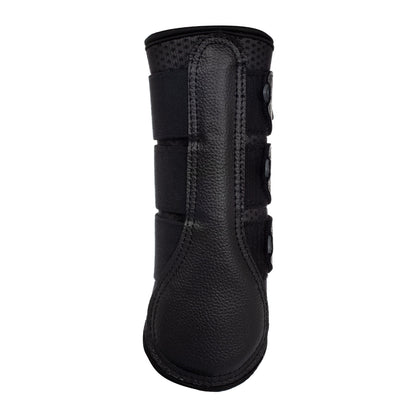 Protectores posteriores de neopreno perforado Acavallo - Negro