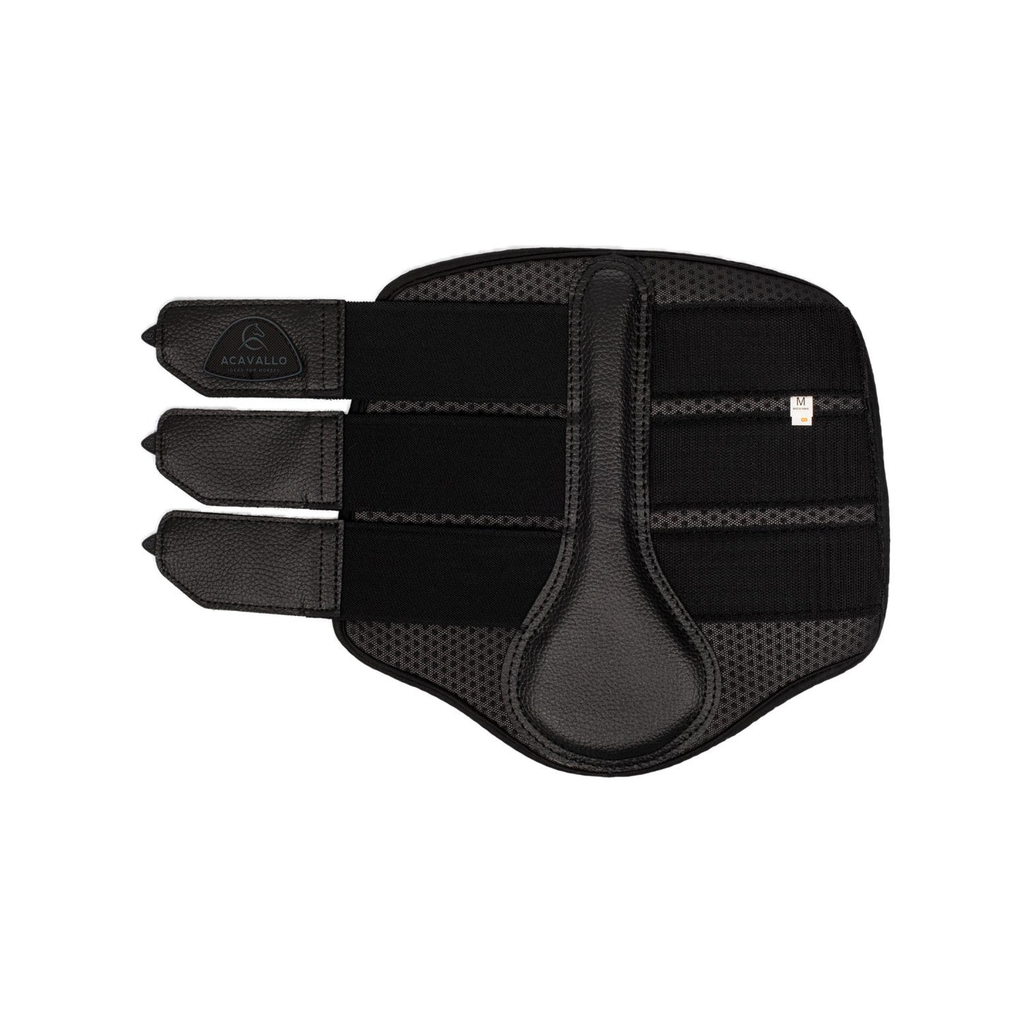 Protectores posteriores de neopreno perforado Acavallo - Negro