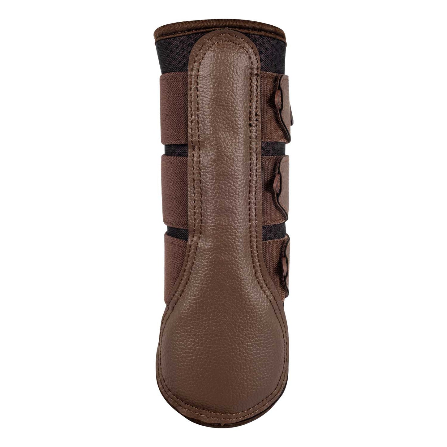 Protectores posteriores de neopreno perforado Acavallo - Marrón oscuro