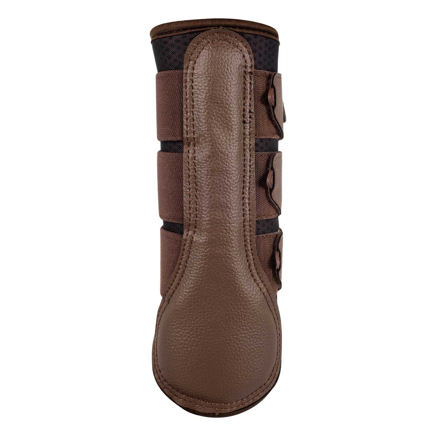 Protectores posteriores de neopreno perforado Acavallo - Marrón oscuro