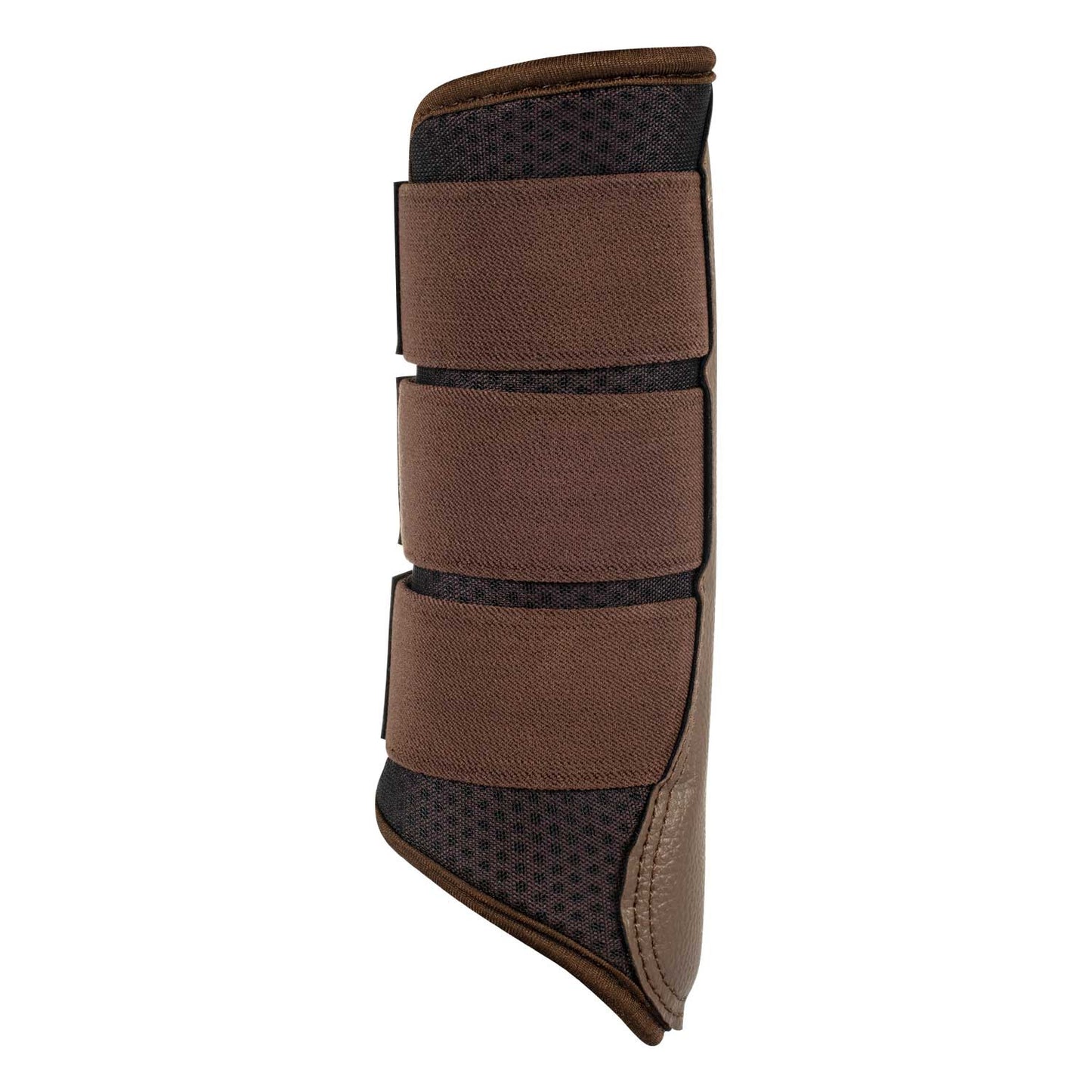 Protectores posteriores de neopreno perforado Acavallo - Marrón oscuro