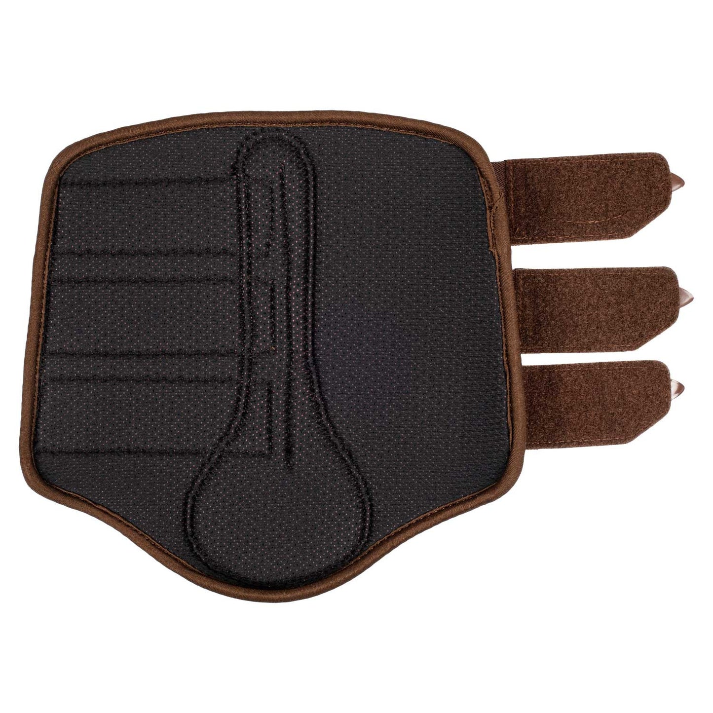 Protectores posteriores de neopreno perforado Acavallo - Marrón oscuro