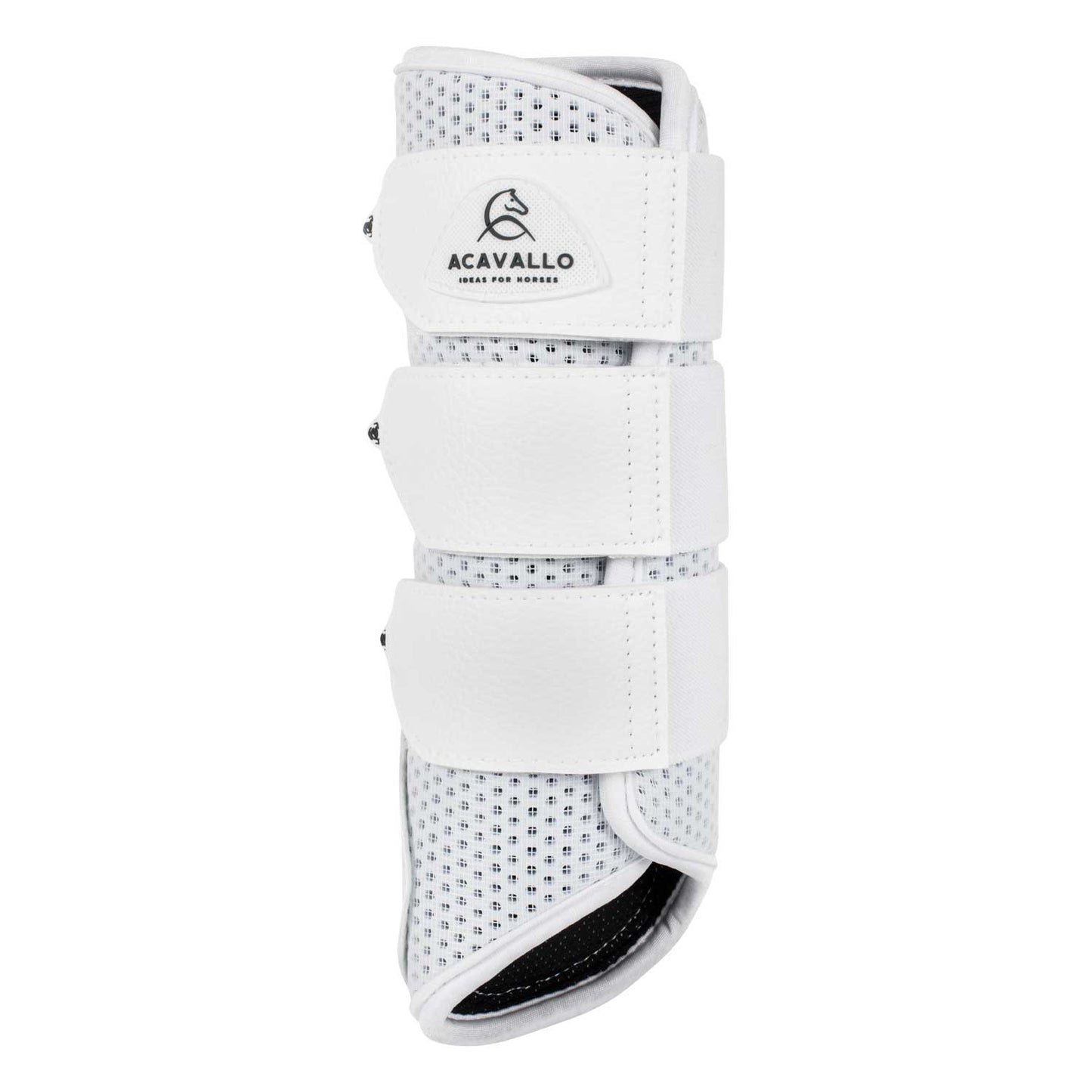 Protectores posteriores de neopreno perforado Acavallo - Blanco