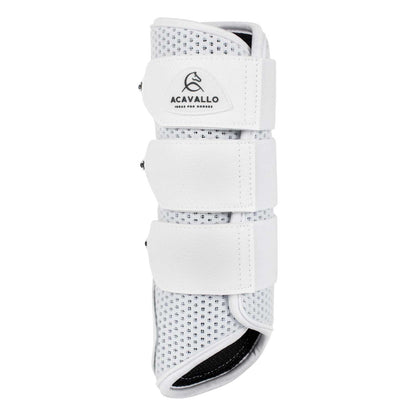 Protectores posteriores de neopreno perforado Acavallo - Blanco