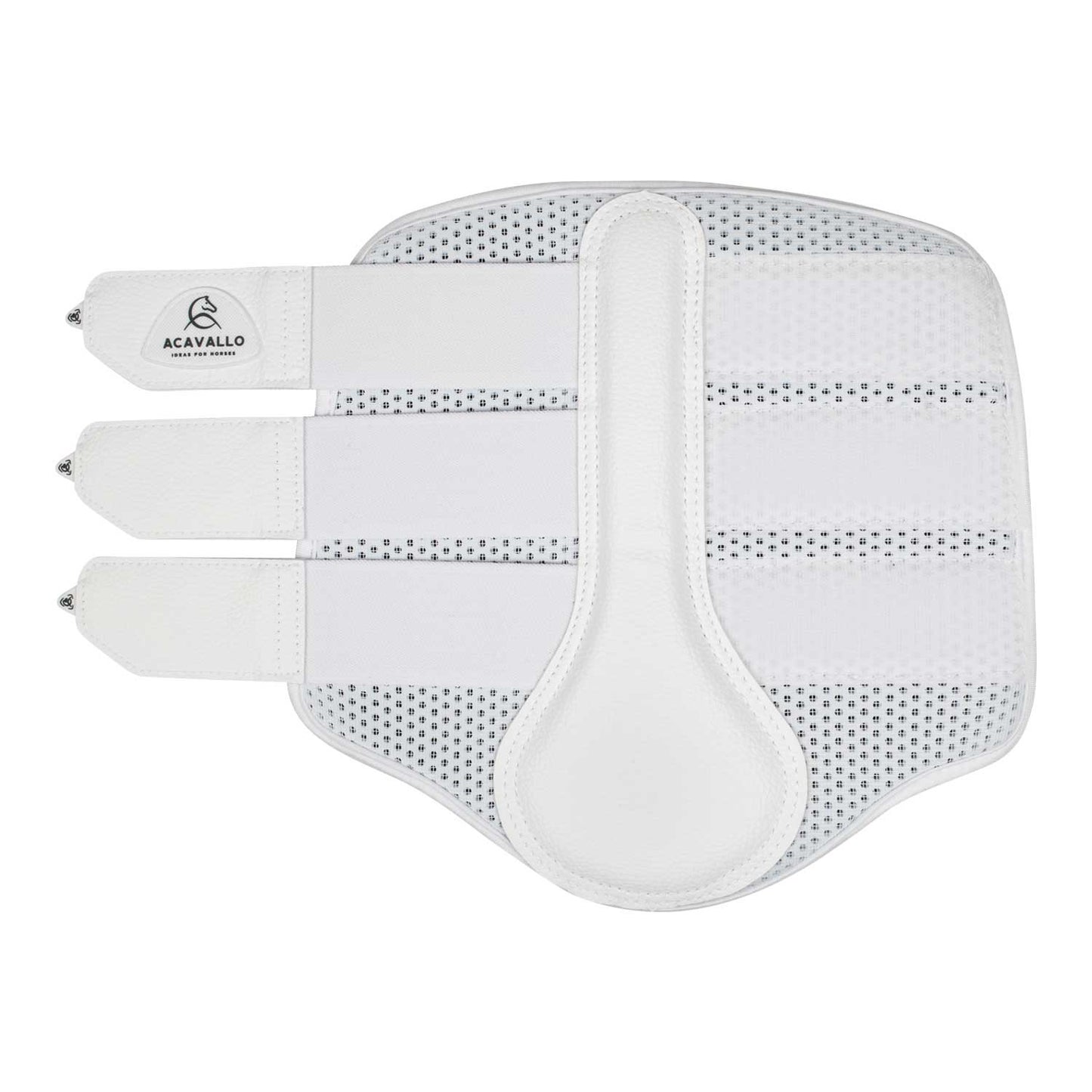Protectores posteriores de neopreno perforado Acavallo - Blanco