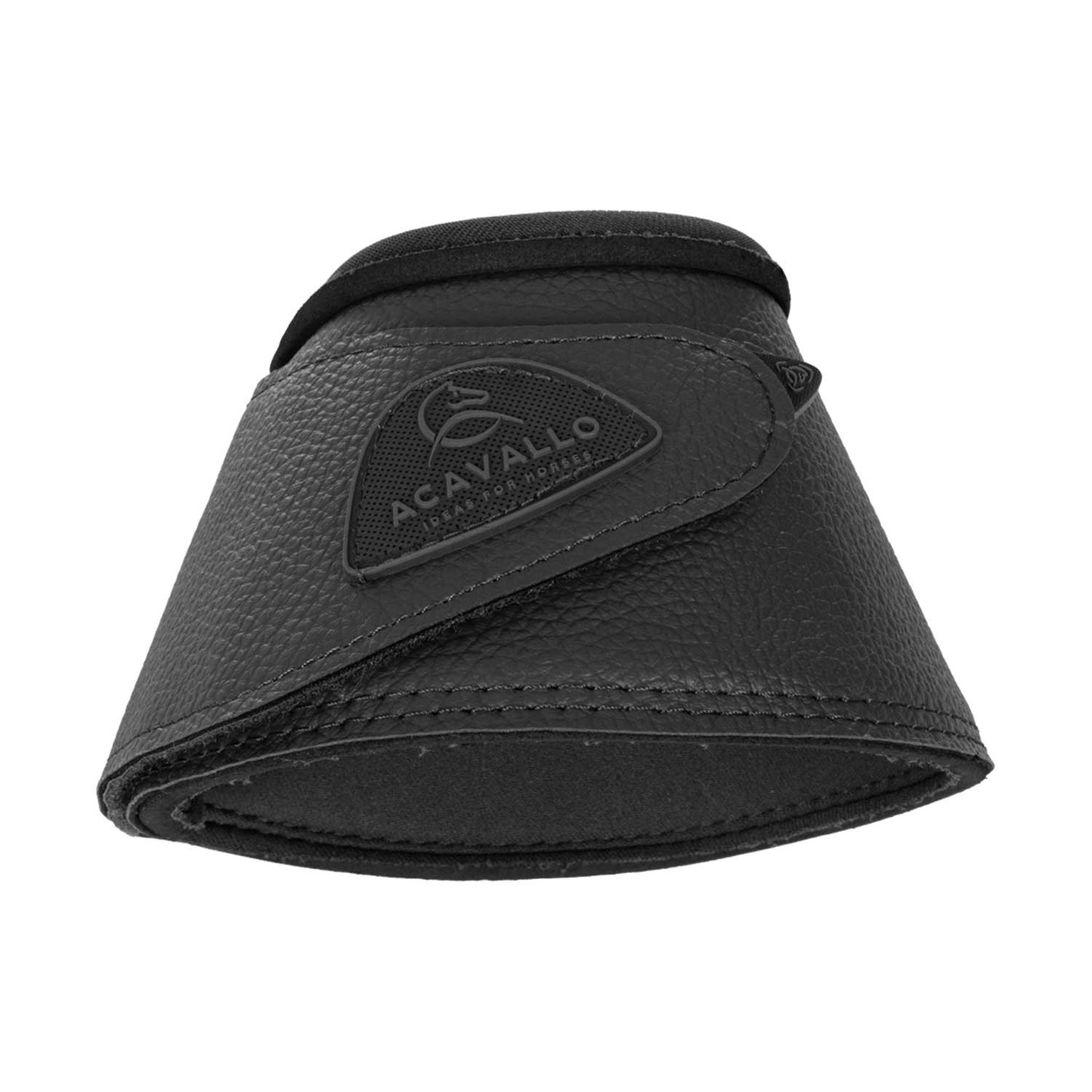 Paraglomos de ecopiel cierre de velcro Acavallo - Negro