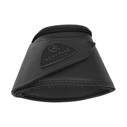 Paraglomos de ecopiel cierre de velcro Acavallo - Negro