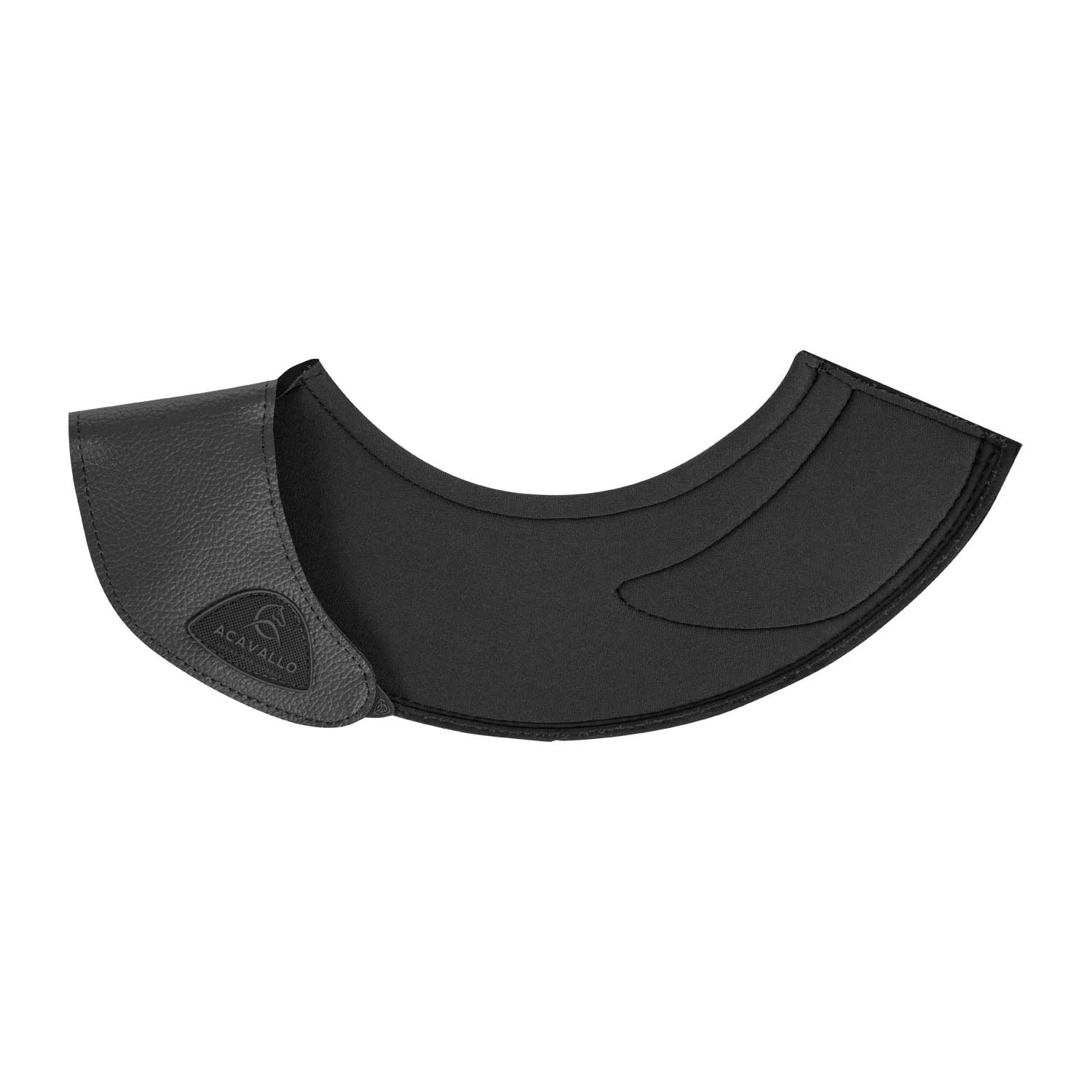 Paraglomos de ecopiel cierre de velcro Acavallo - Negro
