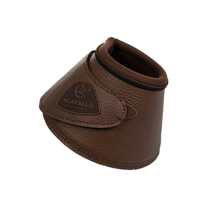 Paraglomos de ecopiel cierre de velcro Acavallo - Marrón oscuro