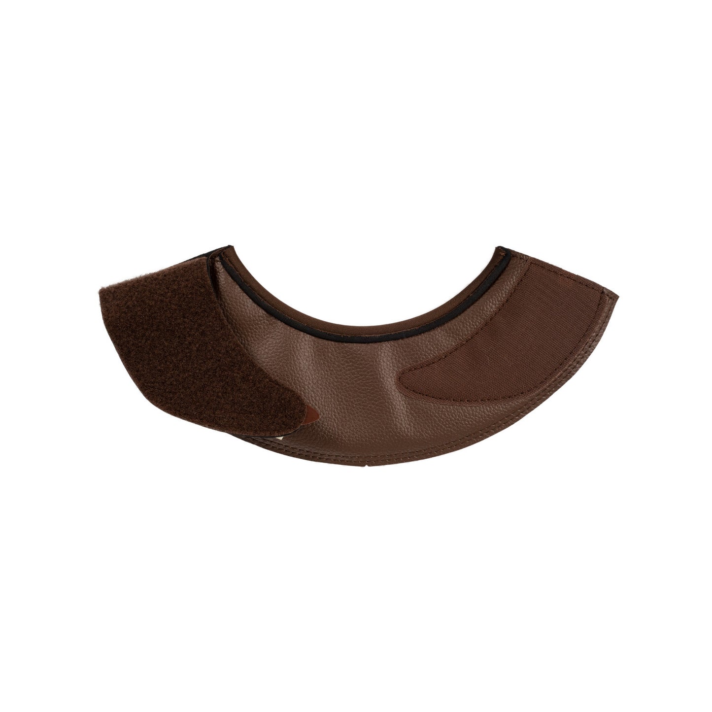 Paraglomos de ecopiel cierre de velcro Acavallo - Marrón oscuro