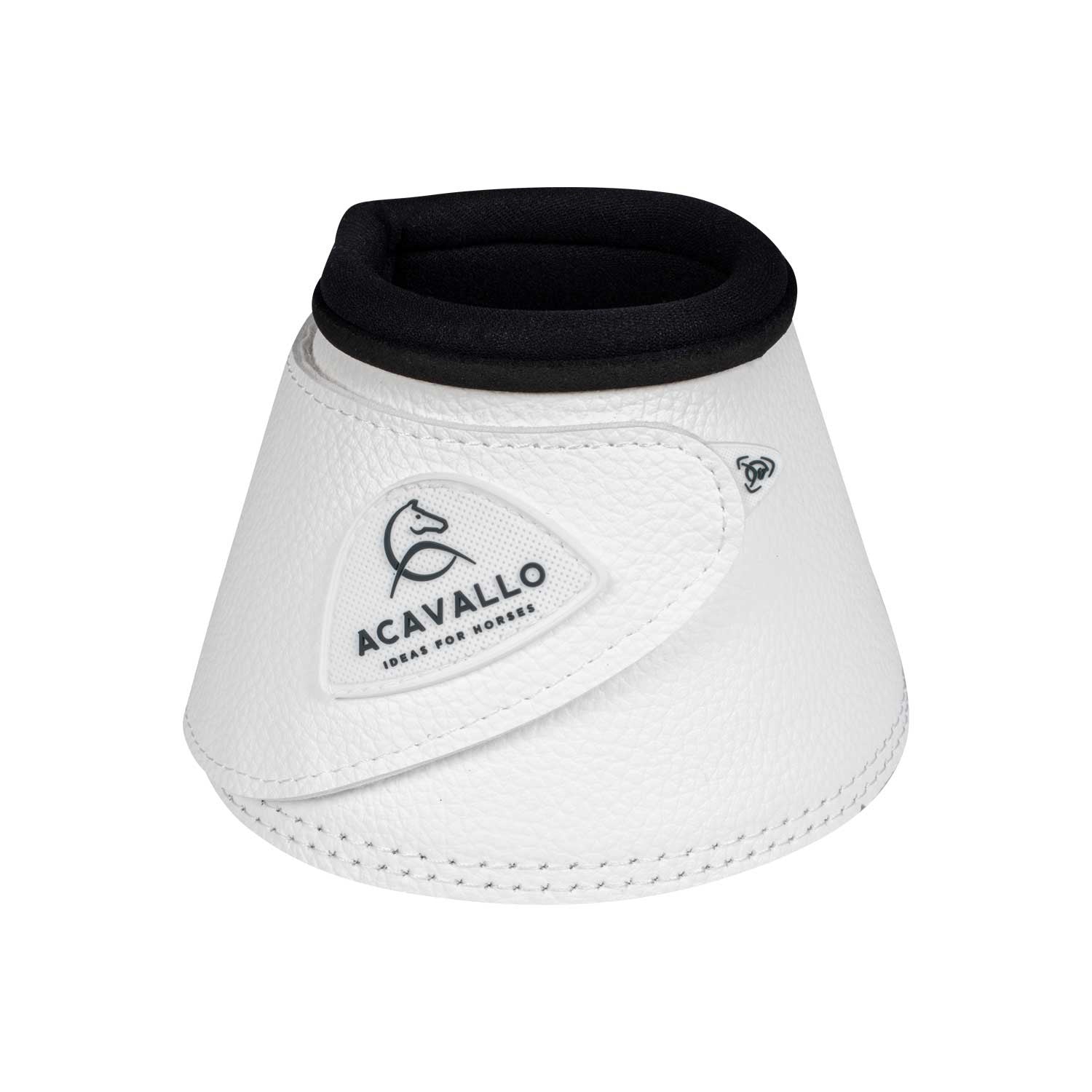 Paraglomos de ecopiel cierre de velcro Acavallo - Blanco