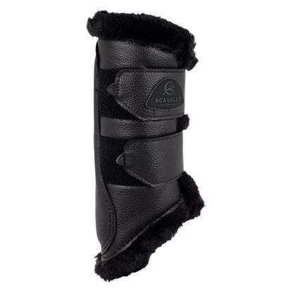 Protectores delanteros ecopiel borreguillo sintético Acavallo - Negro