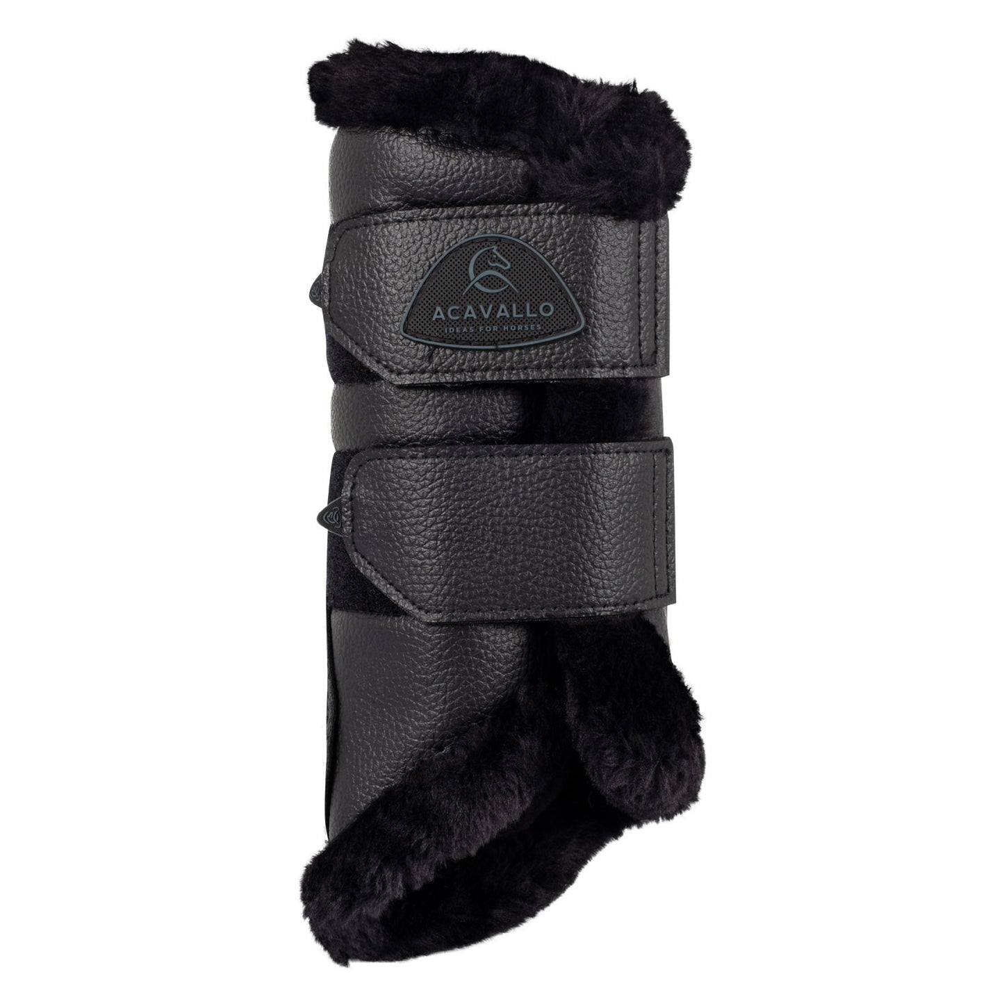 Protectores delanteros ecopiel borreguillo sintético Acavallo - Negro