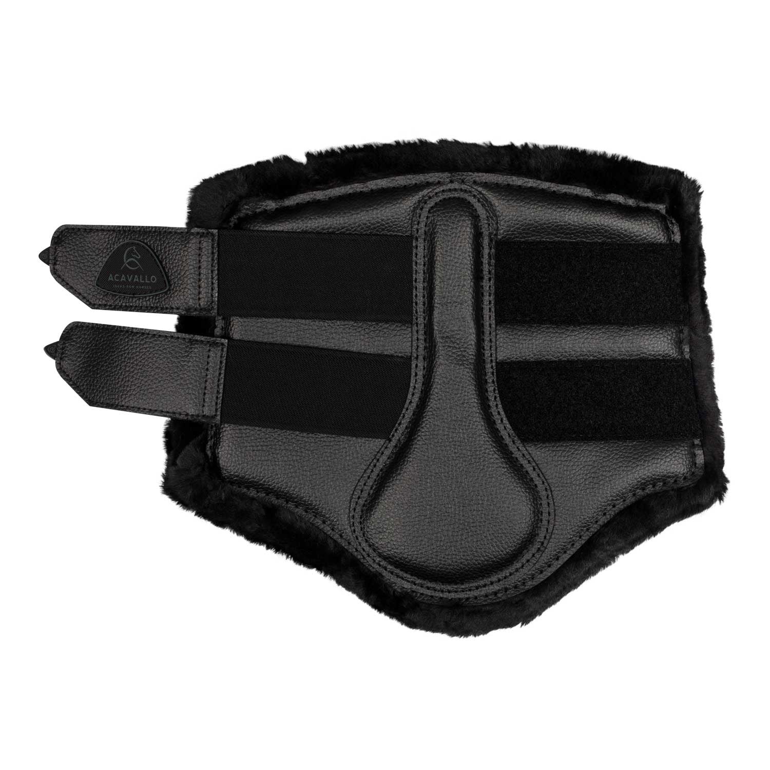 Protectores delanteros ecopiel borreguillo sintético Acavallo - Negro