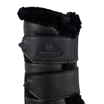 Protectores delanteros ecopiel borreguillo sintético Acavallo - Negro