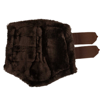 Protectores delanteros ecopiel borreguillo sintético Acavallo - Marrón oscuro