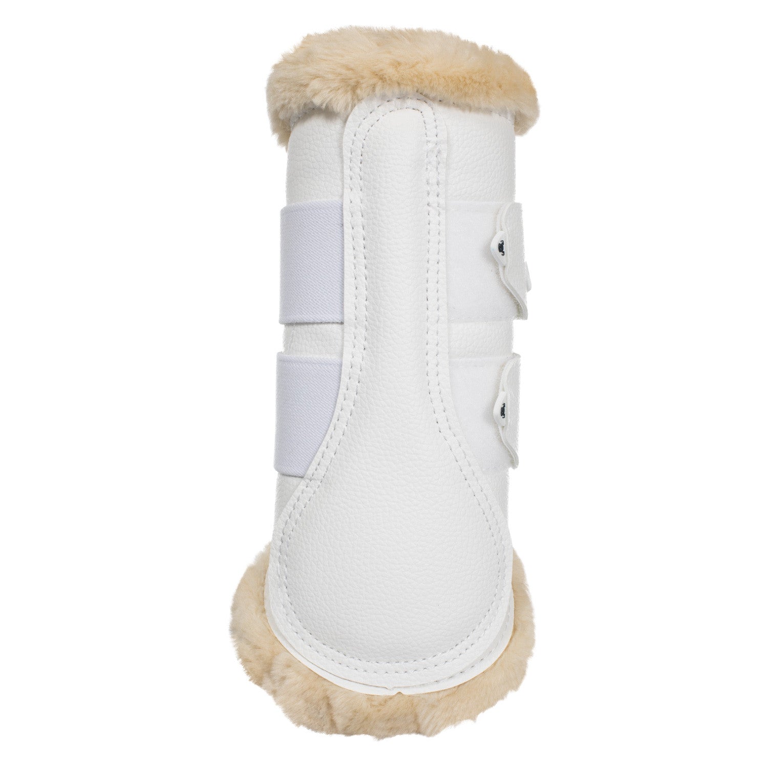 Protectores delanteros ecopiel borreguillo sintético Acavallo - Blanco