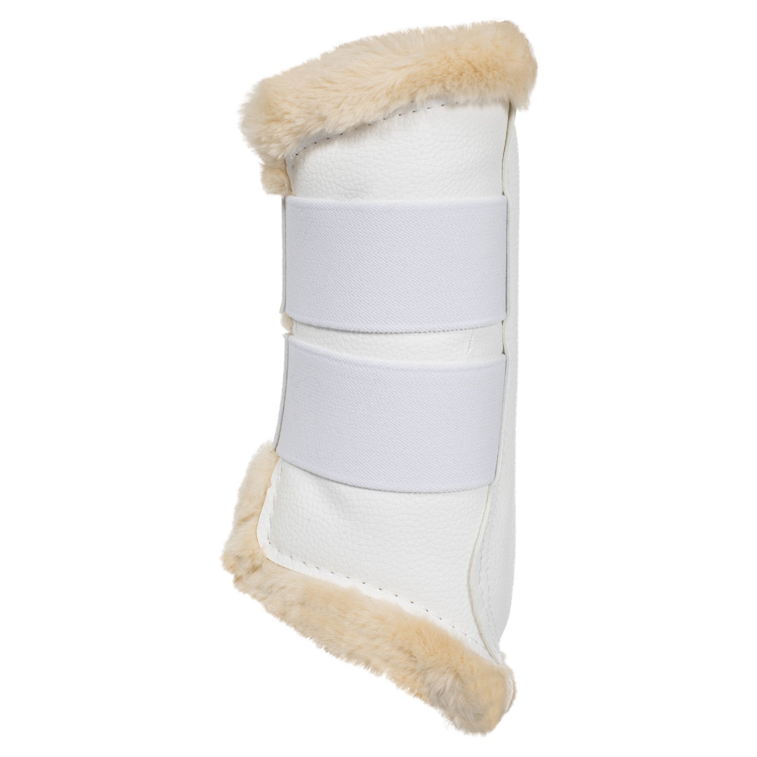 Protectores delanteros ecopiel borreguillo sintético Acavallo - Blanco