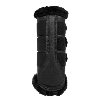 Protectores traseros de ecopiel con borreguillo sintético Acavallo - Negro