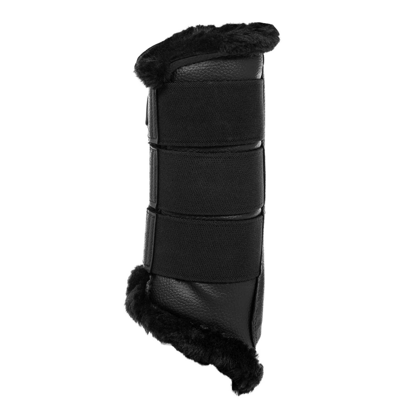 Protectores traseros de ecopiel con borreguillo sintético Acavallo - Negro