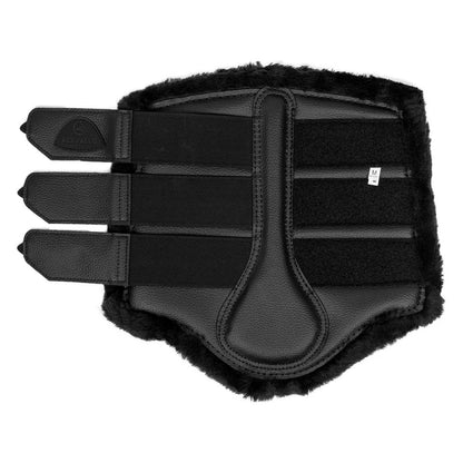 Protectores traseros de ecopiel con borreguillo sintético Acavallo - Negro