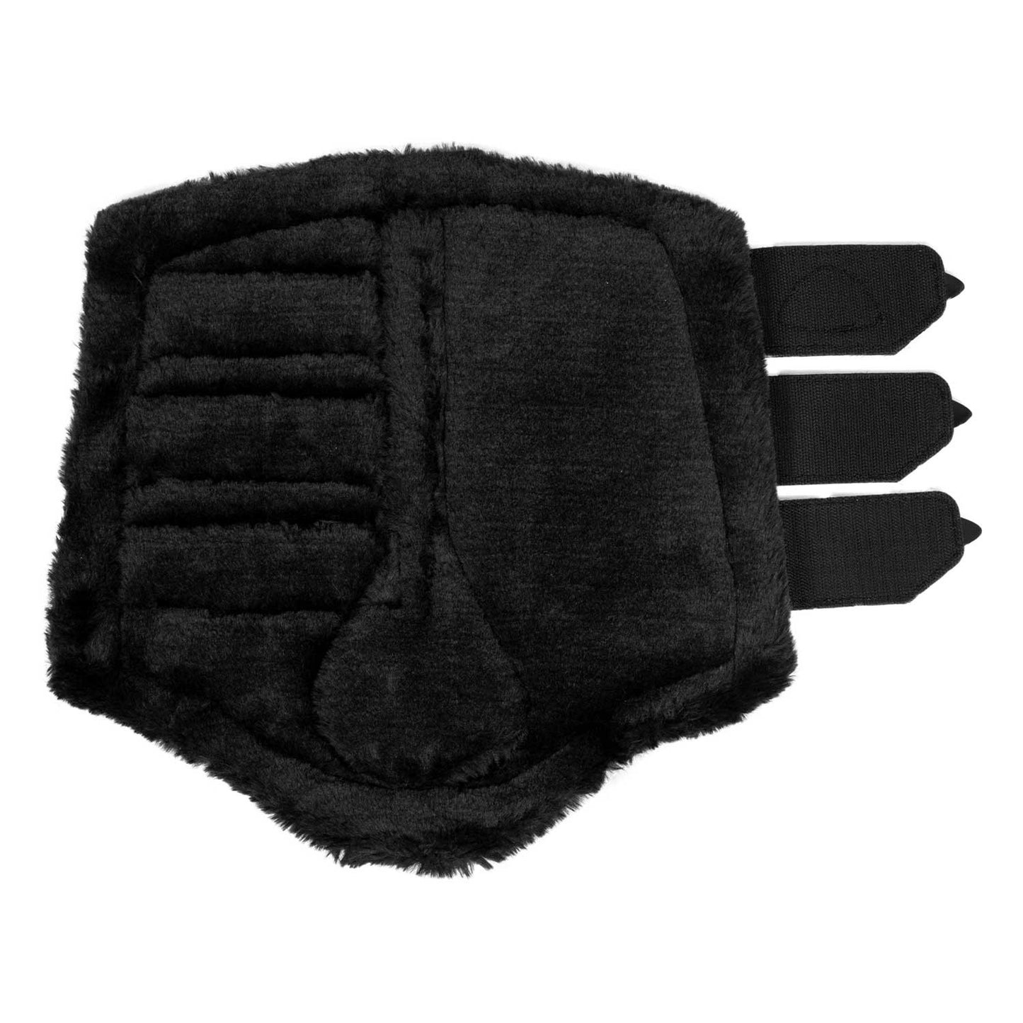 Protectores traseros de ecopiel con borreguillo sintético Acavallo - Negro