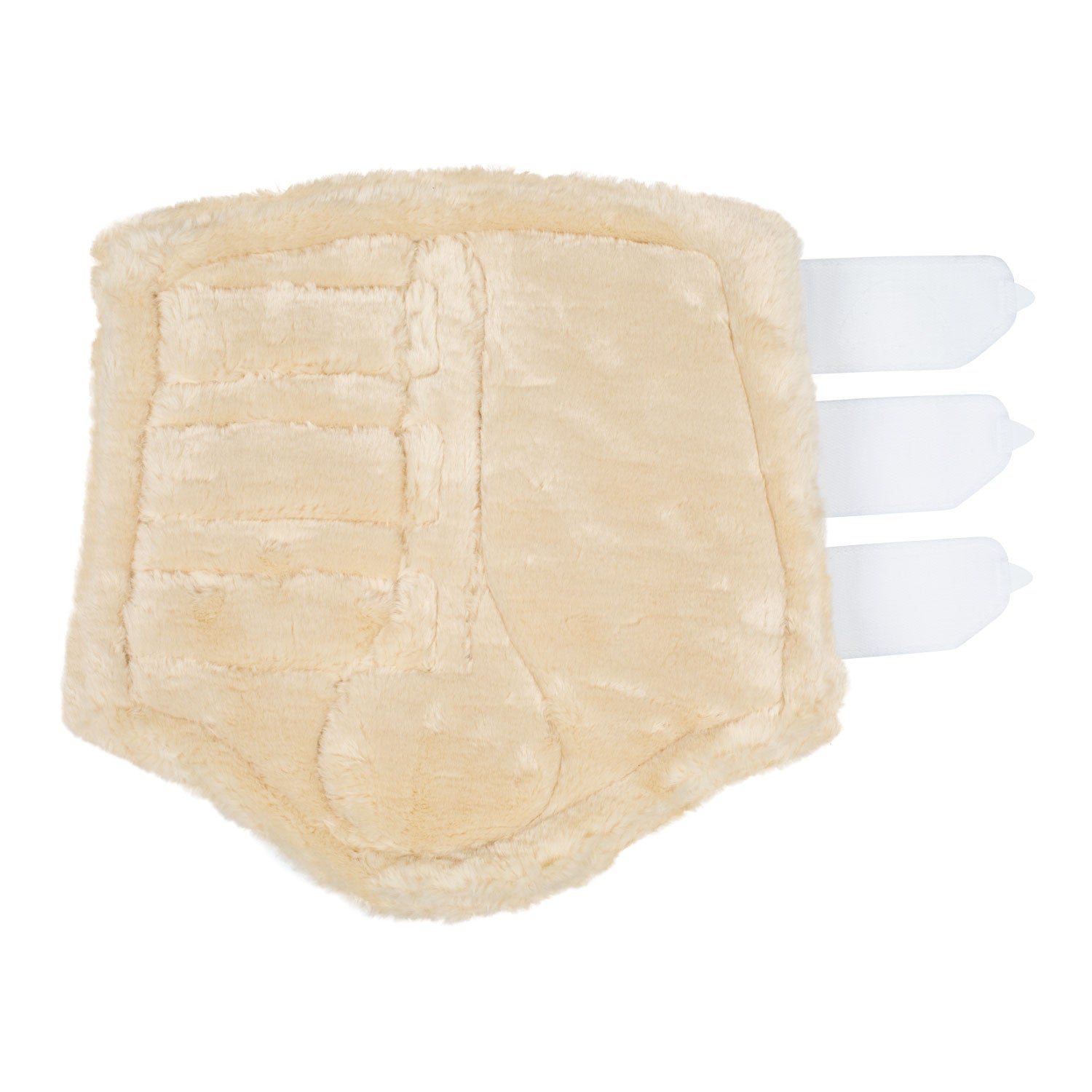 Protectores traseros de ecopiel con borreguillo sintético Acavallo - Blanco