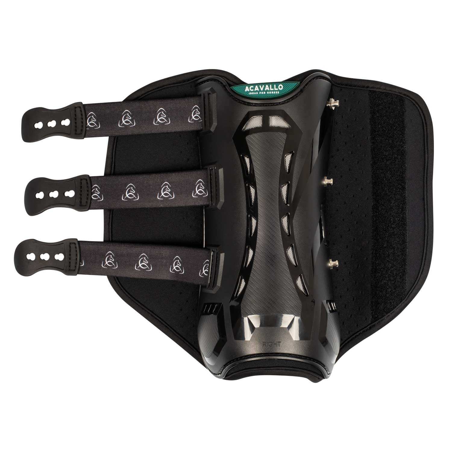 Protectores anatómicos de doma delanteros Acavallo - Negro