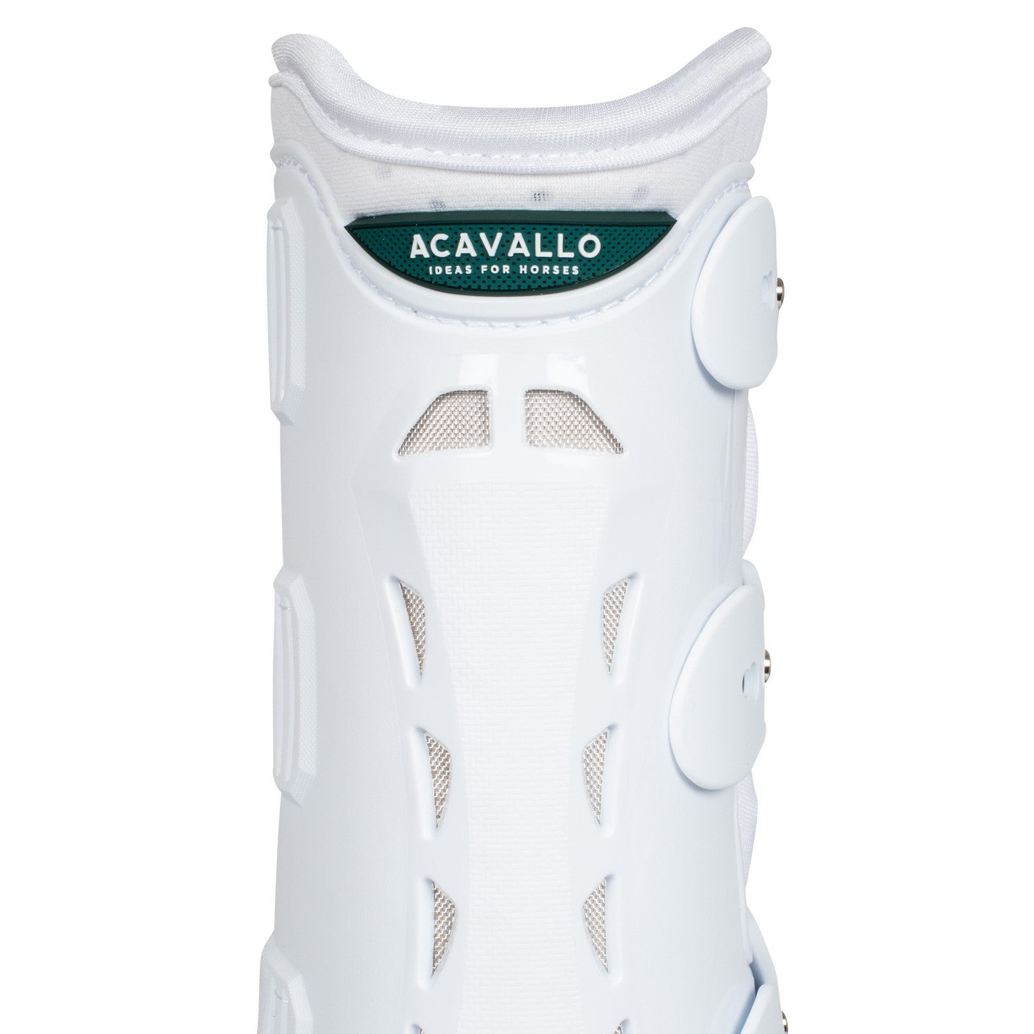 Protectores posteriores anatómicos de doma Acavallo - Blanco