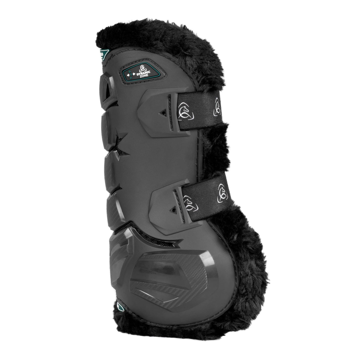Paratendones Skeleton Dynamic Zone con borrego sintético Acavallo - Negro