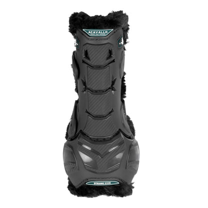 Paratendones Skeleton Dynamic Zone con borrego sintético Acavallo - Negro