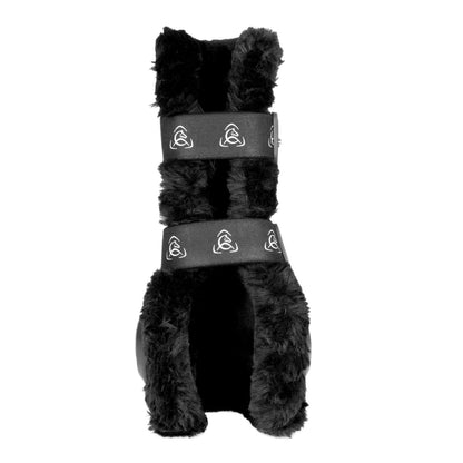 Paratendones Skeleton Dynamic Zone con borrego sintético Acavallo - Negro