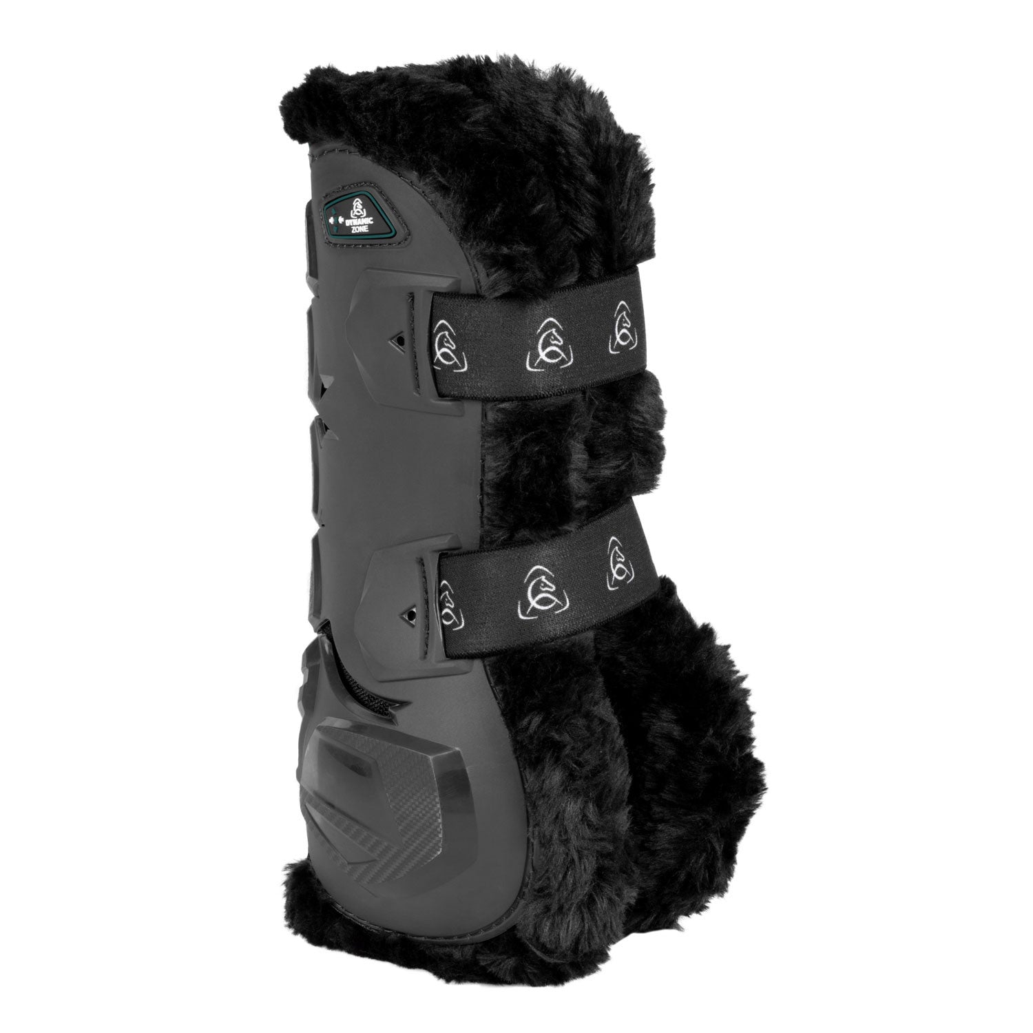 Paratendones Skeleton Dynamic Zone con borrego sintético Acavallo - Negro