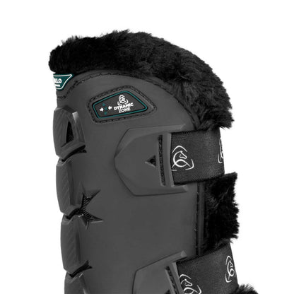 Paratendones Skeleton Dynamic Zone con borrego sintético Acavallo - Negro